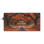 Tapis de Souris Gaming LED RGB Forêt d'Automne - Paysage Nature - PadCraftStudio