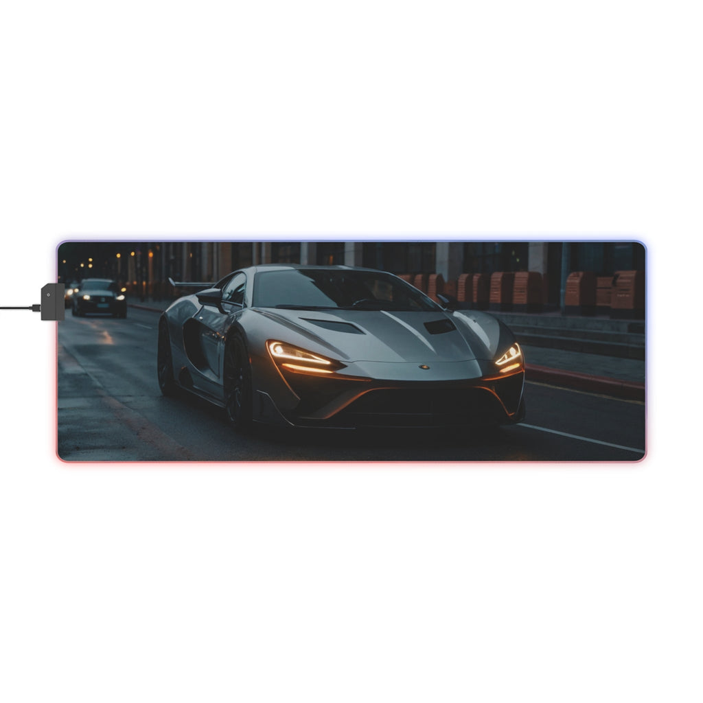 Tapis de Souris Gaming LED RGB Supercar - Design Automobile - PadCraftStudio