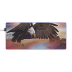 Tapis de Souris Gaming LED RGB Aigle — Design Majestueux Nature XXL | PadCraft Studio - PadCraftStudio