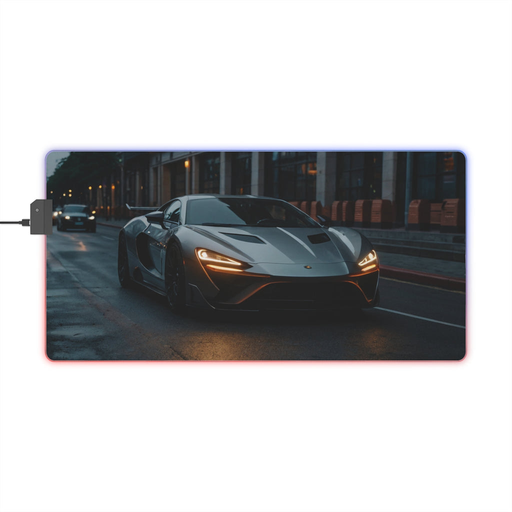 Tapis de Souris Gaming LED RGB Supercar - Design Automobile - PadCraftStudio