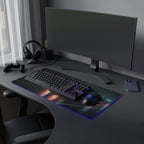 Tapis de Souris Gaming LED RGB Voiture de Course Néon - Design Nuit - PadCraftStudio