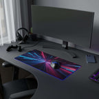 Tapis de Souris Gaming LED RGB Néon Speed — Design Course Futuriste XXL | PadCraft Studio - PadCraftStudio