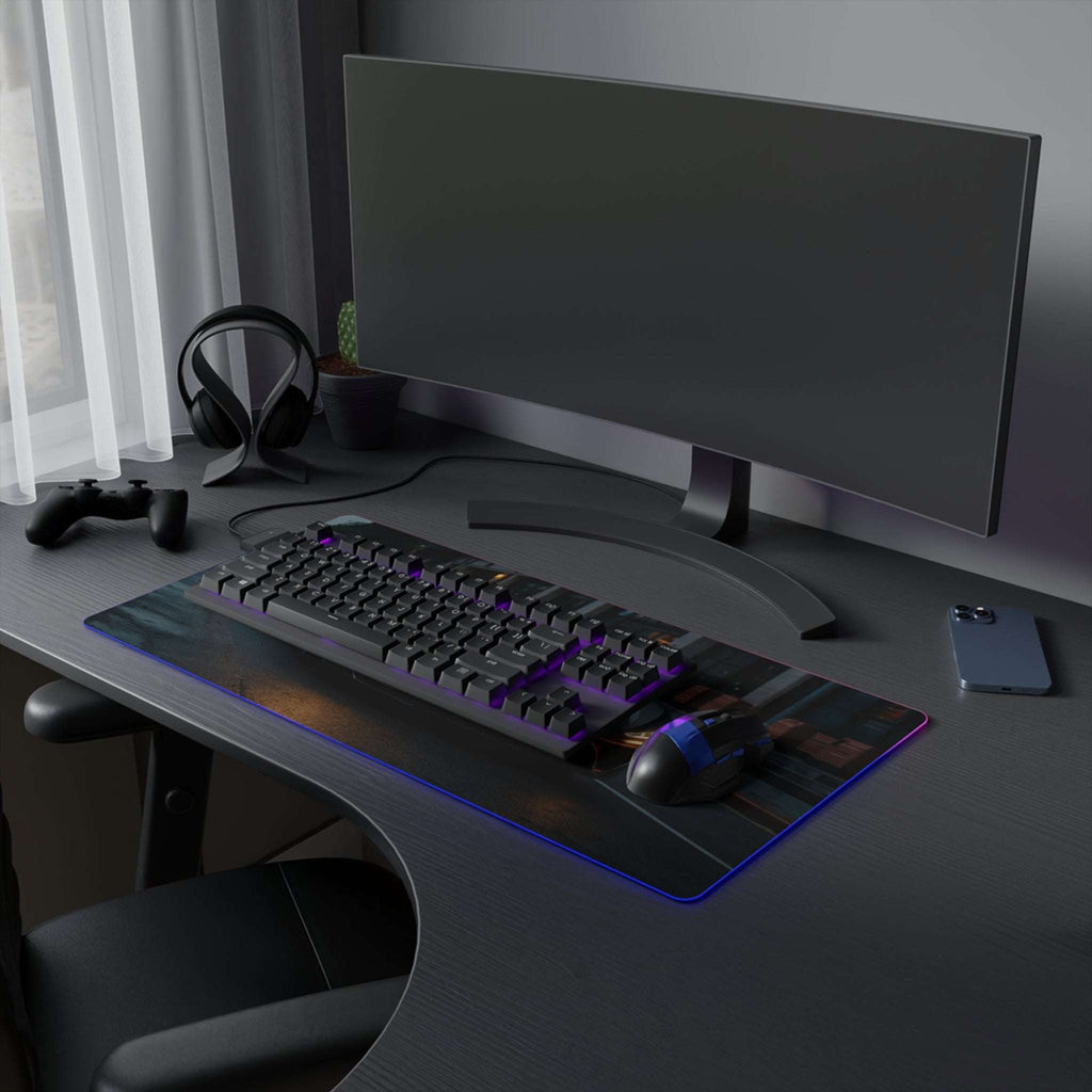 Tapis de Souris Gaming LED RGB Supercar - Design Automobile - PadCraftStudio