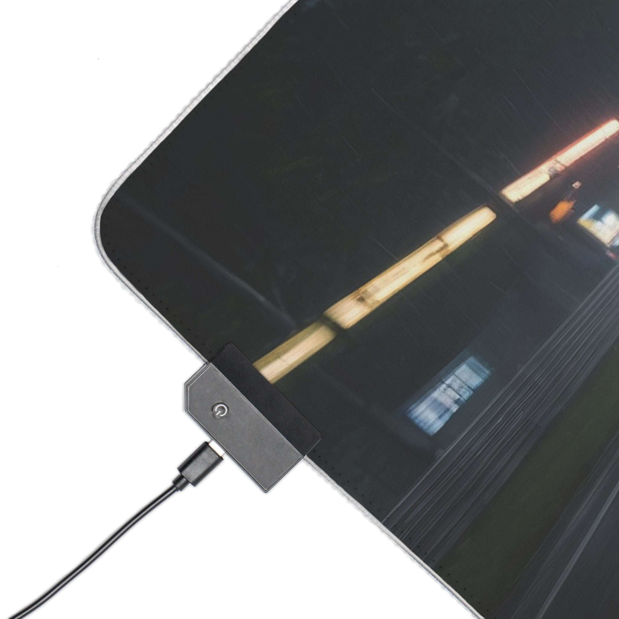 Tapis de Souris Gaming LED RGB Drift Racing - Design Course Urbaine Printify