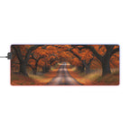 Tapis de Souris Gaming LED RGB Forêt d'Automne - Paysage Nature - PadCraftStudio