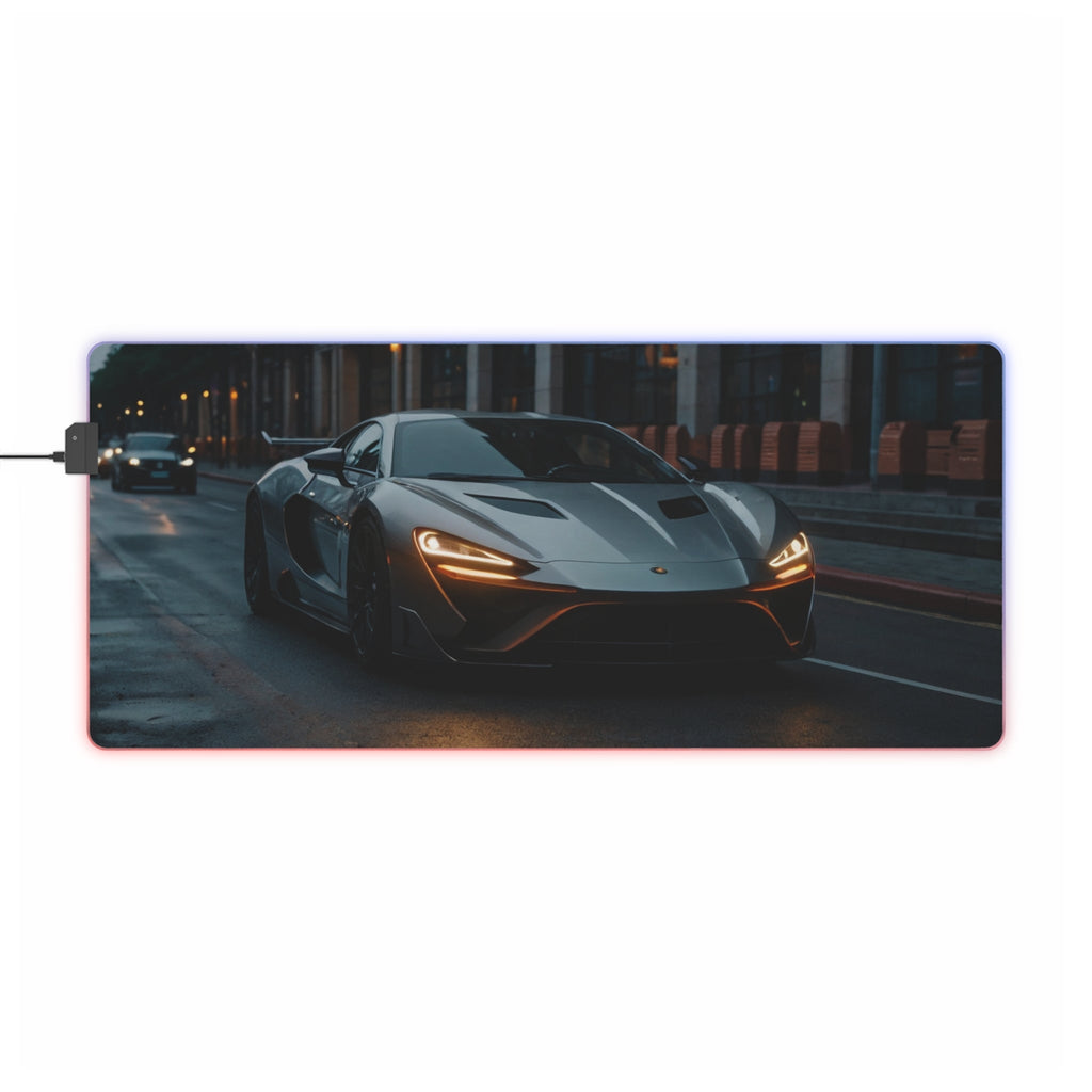 Tapis de Souris Gaming LED RGB Supercar - Design Automobile - PadCraftStudio