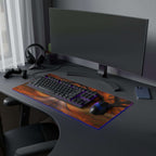 Tapis de Souris Gaming LED RGB Forêt d'Automne - Paysage Nature - PadCraftStudio
