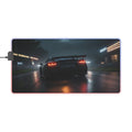 Tapis de Souris Gaming LED RGB Drift Racing - Design Course Urbaine Printify