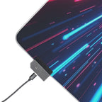 Tapis de Souris Gaming LED RGB Néon Speed — Design Course Futuriste XXL | PadCraft Studio - PadCraftStudio