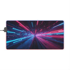 Tapis de Souris Gaming LED RGB Néon Speed — Design Course Futuriste XXL | PadCraft Studio - PadCraftStudio