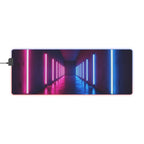 Tapis de Souris Gaming LED RGB Corridor Néon - Design Futuriste - PadCraftStudio