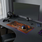 Tapis de Souris Gaming LED RGB Forêt d'Automne - Paysage Nature - PadCraftStudio