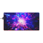 Tapis de Souris Gaming LED RGB Espace Néon — Design Explosion Cosmique XXL | PadCraft Studio - PadCraftStudio