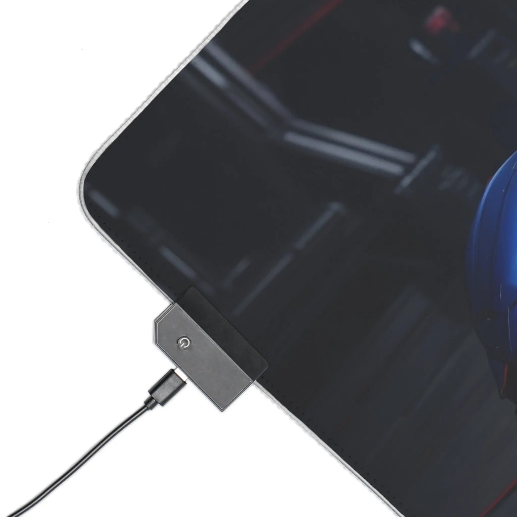 LED Gaming Mouse Pad — Neon Supercar RGB Desk Mat for Gamers Printify