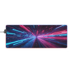 Tapis de Souris Gaming LED RGB Néon Speed — Design Course Futuriste XXL | PadCraft Studio - PadCraftStudio