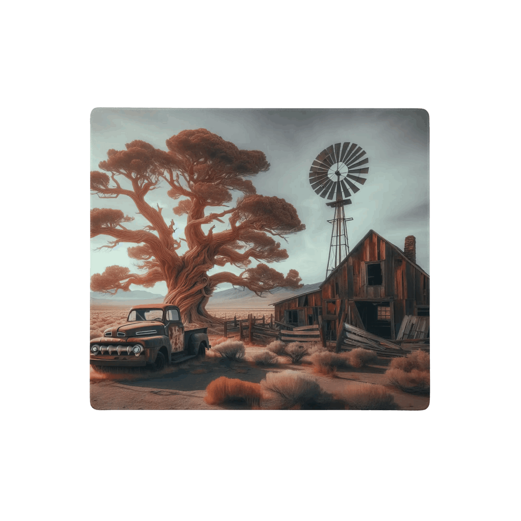 Tapis de souris gaming - Paysages d'ancienne ferme Américaine - PadCraftStudio