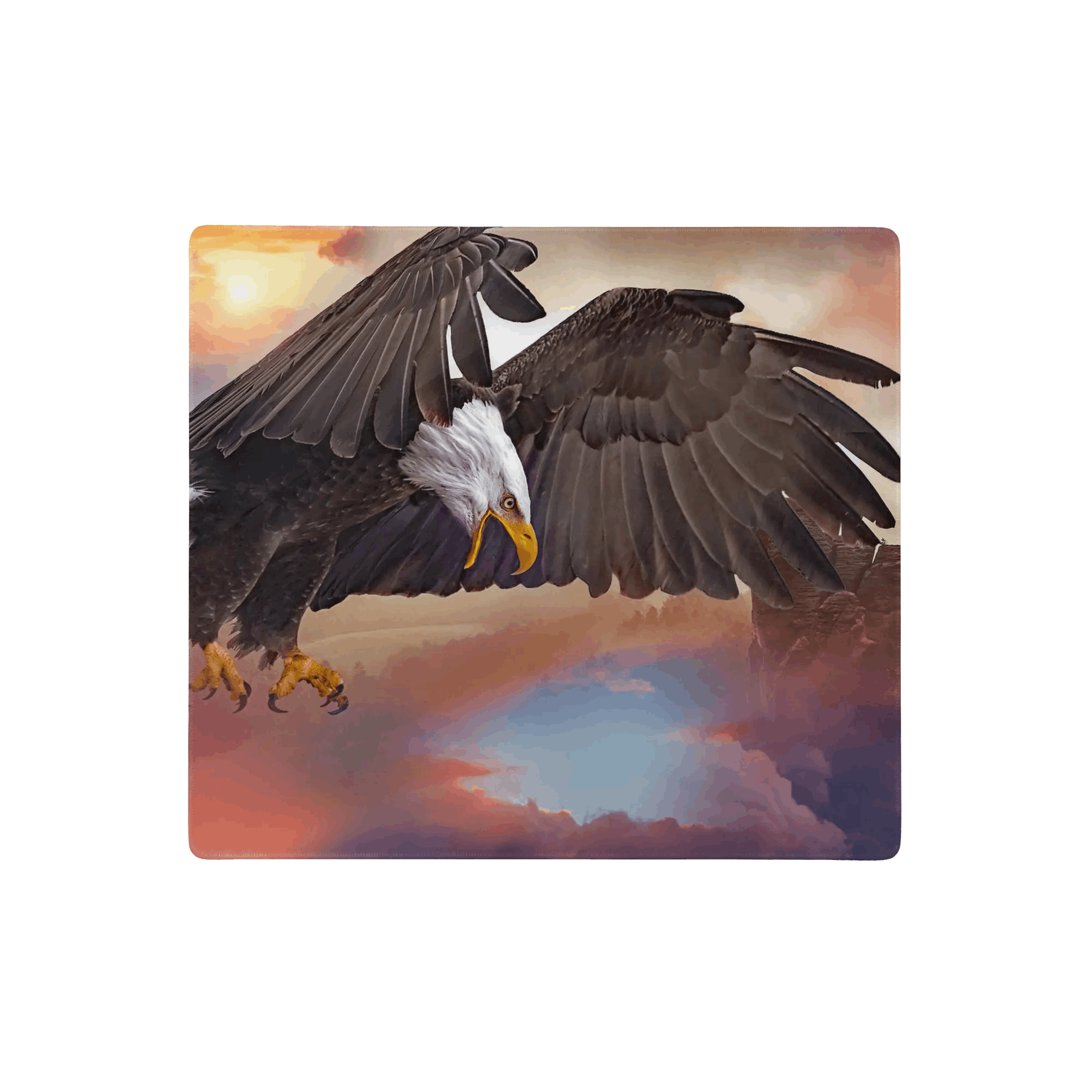 Tapis de souris gaming - Aigle en vol - PadCraftStudio