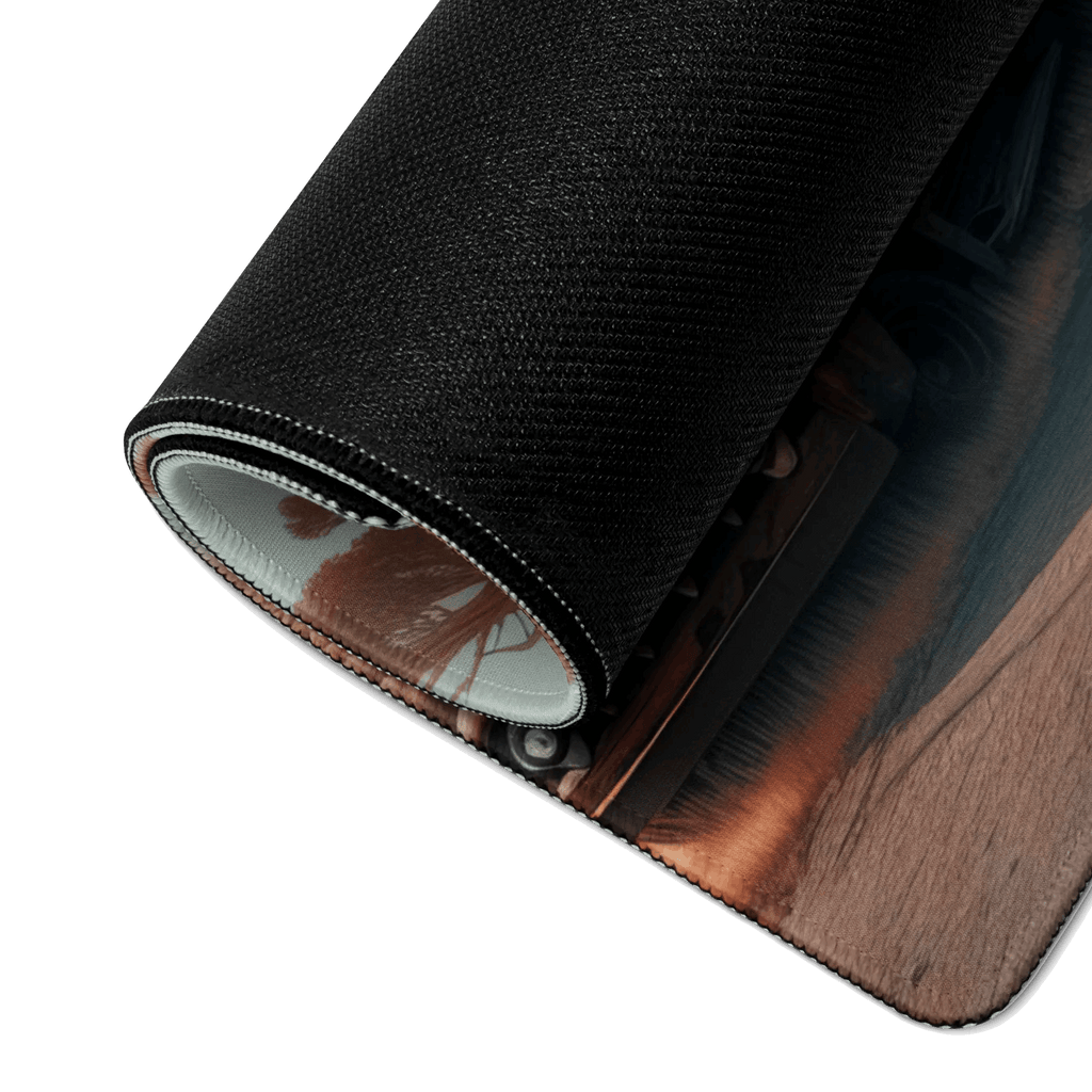 Tapis de souris gaming - Paysages d'ancienne ferme Américaine - PadCraftStudio