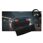 Tapis de Souris Gaming XXL - Design Voiture de Sport de Nuit - 90x45cm - PadCraftStudio