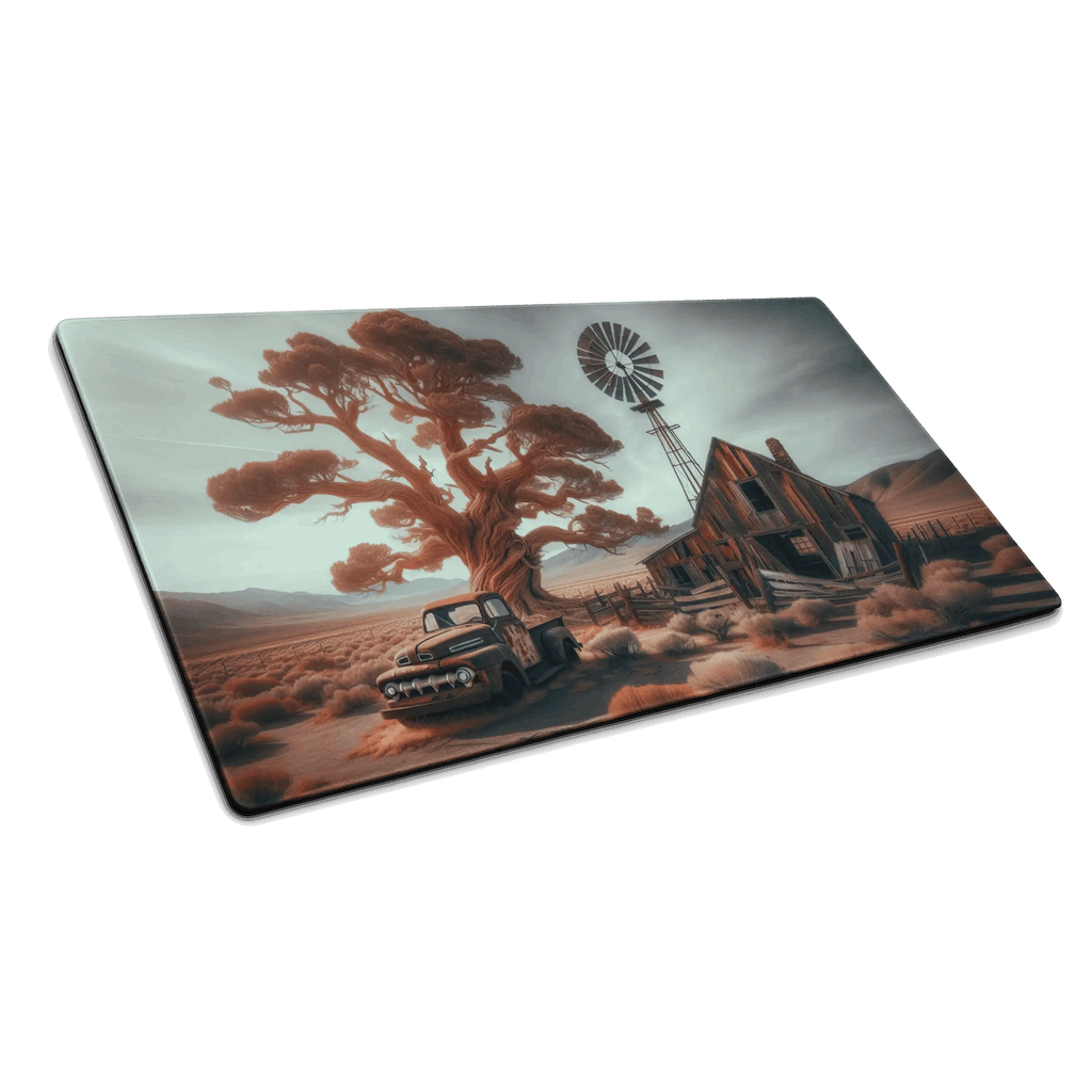 Tapis de souris gaming - Paysages d'ancienne ferme Américaine - PadCraftStudio