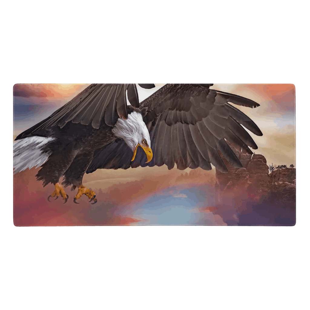 Tapis de souris gaming - Aigle en vol - PadCraftStudio