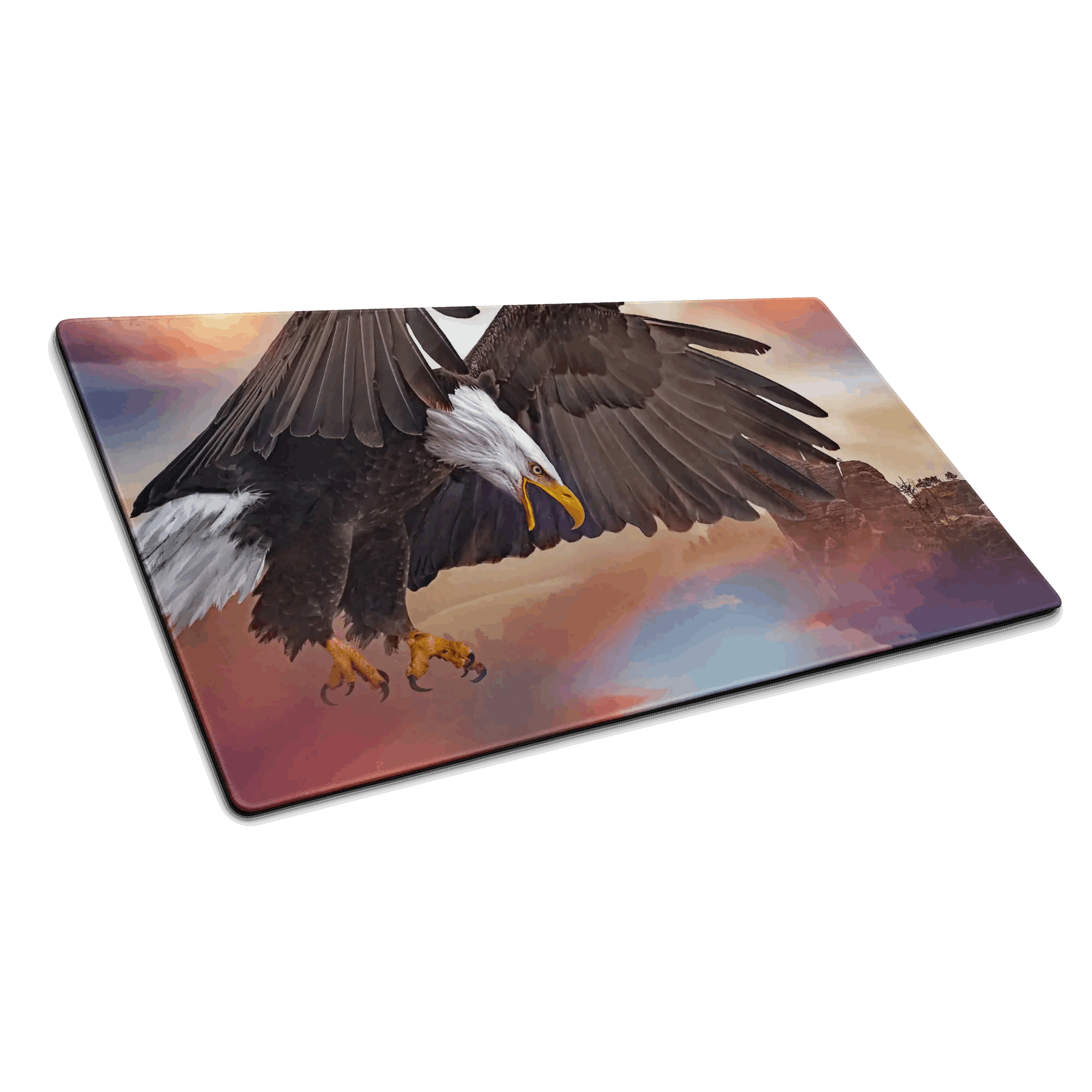 Tapis de souris gaming - Aigle en vol - PadCraftStudio